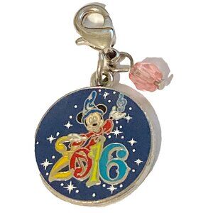 Disney Mickey Mouse Sorcerers Apprentice Clip On Charm Bag Zipper Pull 2016